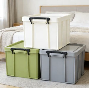 Large Capacity Thickened PP Waterproof Portable Storage Box Multifunctional Sturdy Organizer Bin Home Toy Clothes Storage 6-10L