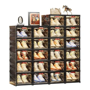 Xinyi Modern Minimalism Folding Removable Shoe Cabinet Storage Box Installation-Free Plastic Shoe Rack Household Doorway Shoe