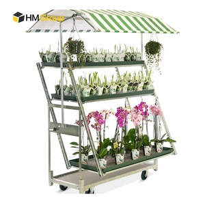 Adjustable Shelves Flower Plant Storage Organizer Display Stand Shelf Rack