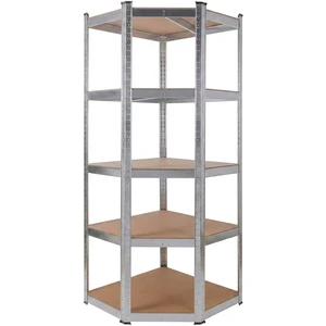 Chrome Wire Shelving Unit Adjustable 5 Tier Metal Storage Rack Heavy Duty for Kitchen Pantry Garage