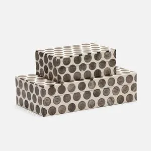 RR Enterprises Designer Resin Box with Stylish MDF Interior for Gift Home Decor and Decorative Storage Model RR202513541