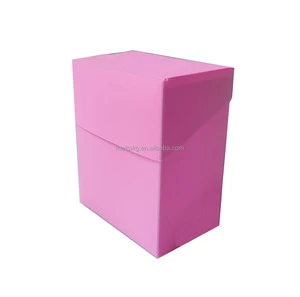 Custom Foldable PP Plastic Deck Box for Yugioh MTG Protective Packaging Storage Bin Board Games Durable Eco-Friendly