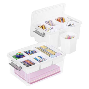 M5 Item Large Capacity Brush Storage Artifact with Grid and Bucket Storage Box Lego Building Block Classification Storage Box