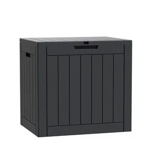 30 Gallon Plastic Supply Foldable Collapsible With Lid Organizer Outdoor Garden Kraft Patio Tools Waterproof Pool Storage Box