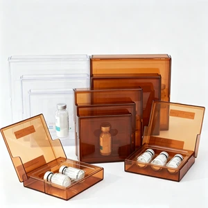 5ML Eco-Friendly Stackable Dustproof Plastic Vial Storage Box Tray Lightproof Hospital Use Lyophilized Freeze Dried Peptide