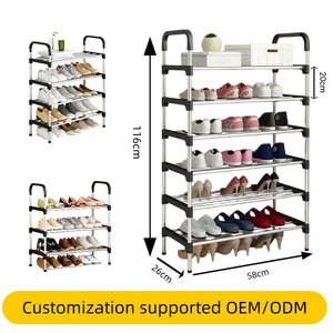 Compact Multi-Tier Shoe Rack Space-Saving Dustproof Storage for Home Entrances and Dorm Rooms
