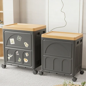 Foldable Storage Bins on Wheels with Lid, Ideal for Food Storage, Kitchen Organizers and Storage & Home
