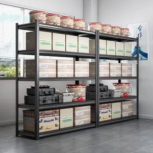 Balcony Multi-Functional Storage Shelf Warehouse Light Duty Storage Rack Garage Iron Boltless Shelving Living Room Display Rack