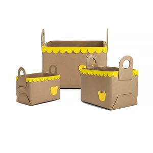 Decorative Felt Storage Kit - Stylish Design for Living Room & Bedroom Organization