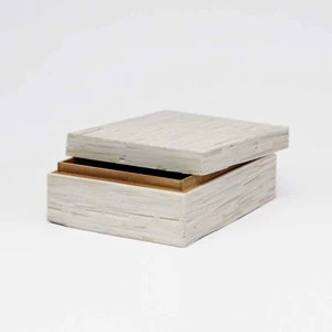 Handcrafted Wooden Chiseled Decorative Storage Box 6.25x4.25x2 Inches