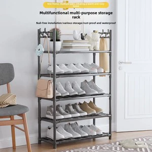 Simple Shoe Rack Home Use Floor Standing Movable Thickened Multifunctional Modern Simple Multi-Layer Storage Shoe Rack