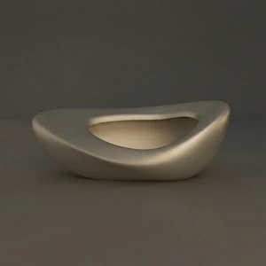 Modern Inspired Eco-Friendly Washable Decorative Ceramic Chocolate and Fruit Bowl Crafted Luxury Tabletop Storage Trays