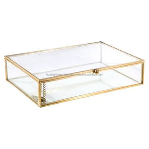 Glass Box Glass Shadow Box Decorative Storage Box