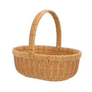 Manufacturer of Designer Rattan Basket Premium Quality Handmade Basket Classic Stylish Fancy New Rattan Basket