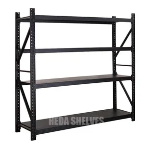 Customizable Black Warehouse Medium Duty Steel Shelving for Warehouse Storage Racks Wholesale Company