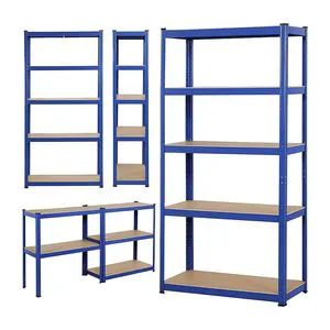 Manufacturer Customizes Wholesales New Sunken-Type Steel Storage Racks Corrosion Protection European-Style Five-Layer Shelves