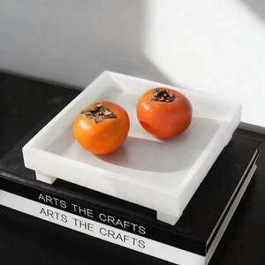 Spanish Marble Decorative Tray - Modern Art Deco Storage Fruit Tray
