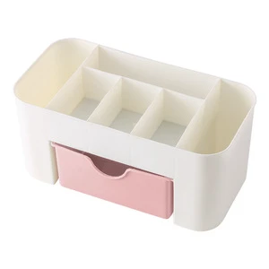 Drawer Type Makeup Box in Dormitory Organize Plastic Shelving Cosmetic Skin Care Dresser Desktop Storage Box