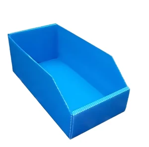 Heavy Duty Stackable Plastic Storage Bins PP Material Plastic Storage Box with Open Front for Warehouse Shelf Organization