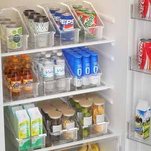 GREENSIDE Retractable Plastic Storage Bins PET Waterproof Kitchen Storage Containers For Food Refrigerator Storage Wholesale