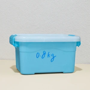 Wholesale Portable Plastic Storage Box with Lid Blue & White Thick Finish for Home Household Toys Laundry Food Storage
