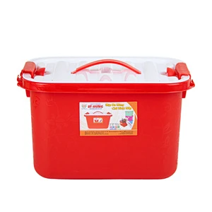 12L Eco-friendly PP Plastic Modern Multifunction Storage Box Handle for Kitchen Living Room Clothing Food-Durable Stackable