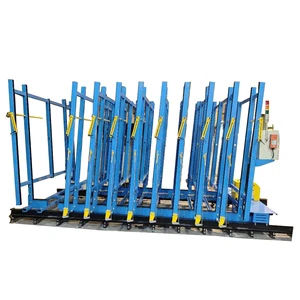 EASTGLAZ Iron Glass Storage Rack 8 Layers Warehouse Rack Anti-Rust Heavy Duty Glass Rack with Plug-In Installation