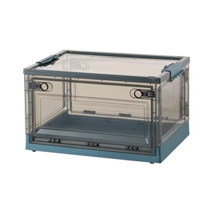 Popular Foldable PP Plastic Storage Box for Wardrobe & Bedroom Space-Saving Clothing Organizer 2 Door Folding Storage Bin