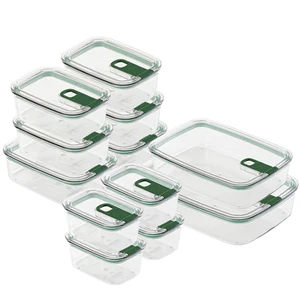 Kitchen Organizer Box Large Plastic Food Storage Containers Lids Clear Fruit Organizer Food Grade Airtight Silicone Free