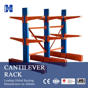 I-Beam Structural Steel Cantilever Storage Rack for Extra Heavy Load Long Item Material Handling Warehouse Organizer