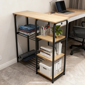 Modern Iron Four-Tier Floor-Standing Storage Rack & Organizer for Kitchen Living Room Bedroom-Portable Home Storage Holders