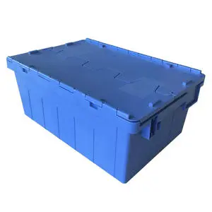 600x400x335mm Recyclable HDPE Stacking Storage Plastic Box Moving Boxes Sale