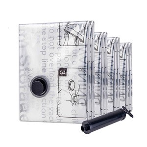 G-Multi-Functional 6-Silk Thick Foldable Vacuum Storage Bag Seasonal Clothes Organizer And Space-Saving Plastic Wardrobe Storage