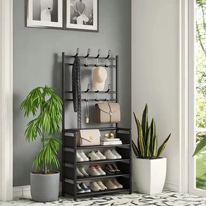 Wholesale Metal Shoe Storage Rack Clothes Hanger Multi-Layer Shoe Rack Floor-Standing Organizer Storage Racks