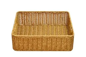 On Sale Best Selling Eco Friendly Supermarket Durable Large-capacity Display Tray Small Rattan Vegetable Storage Basket