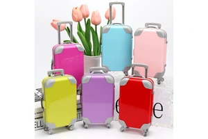 Wholesale High Quality Mini Plastic Suitcase Lash Box Popular Private Label Eyelash Packaging Mixed Length Eyelashes Tools