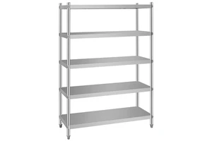 Metal Storage Rack Multi-level Stainless Steel Shelf for Kitchen Warehouse