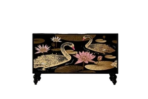 Coloured Decorative t Kitchen Living Room Home Furniture Wood Cabinet Storage