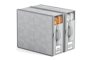 Home Foldable Bed Sheet Set Closet Organizer Cube Bedding Duvet Covers Storage Box Bedsheet Packing Box