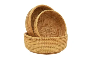 Luxury Designer Rattan Basket Premium Quality Handmade Designer Basket Classic Stylish Fancy New Rattan Basket