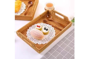 Handmade Rattan Storage Tray