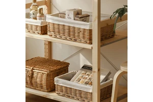Customization Wholesale Willow Basket High Quality Rattan Storage Basket Foldable Picnic Basket