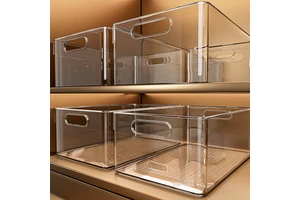 More Figure Modern Simplicity Installation-free Rectangular Plastic Transparent Acrylic Cabinet Storage Box For Desktop Snacks