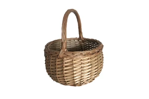 Handmade Modern Wicker Flower Basket Natural Rattan Material Eco-Friendly Multifunction Multimedia Organizing/Storage Living