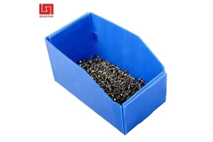 China Factory Wholesale Seastar Recyclable PP Plastic Corrugated Hollow Stackable Waterproof Multi-color Warehouse Storage Box