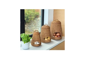 Hyacinth Basket Eco Friendly Handwoven Decorative Bowl for Fruits Bread and Dining Table from Vietnam