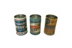 Round Tin Decorative Storage Boxes