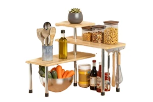 Recently Released Adjustable Three-layer Storage Rack Corner Partition Storage Rack Multi-function Display Rack Saves Space