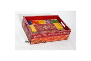 Decorative Storage Boxes Wood Drawer Case Elegant Treasure Chest Design