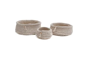 DreamCraft Home Decorative Woven Fabric Storage Basket From Vietnam
